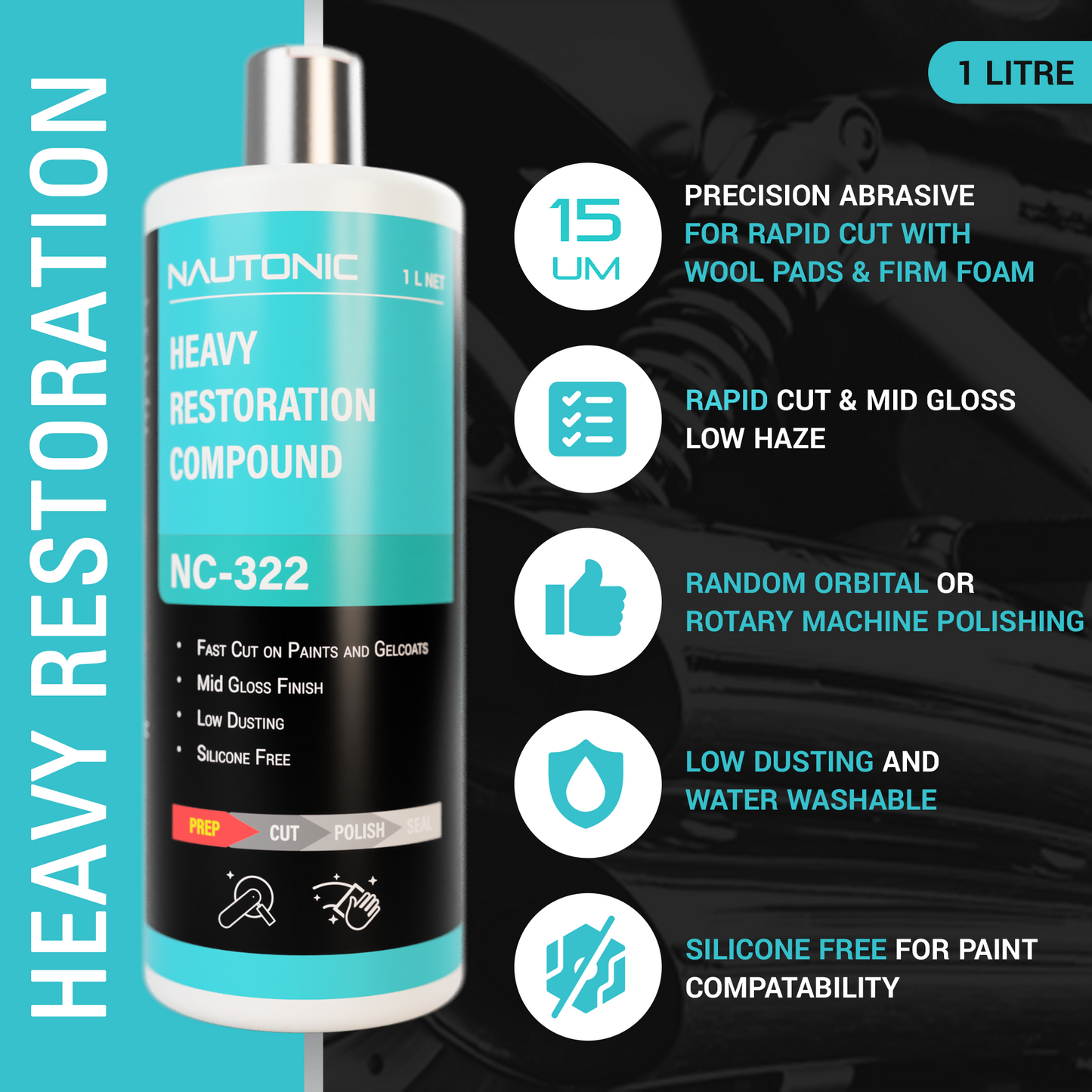 Nautonic NC-322 Heavy Restoration Compound